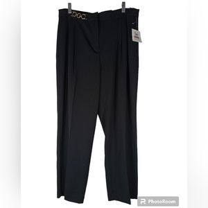 Anne Klein black wide leg Pants Size 12 NWT